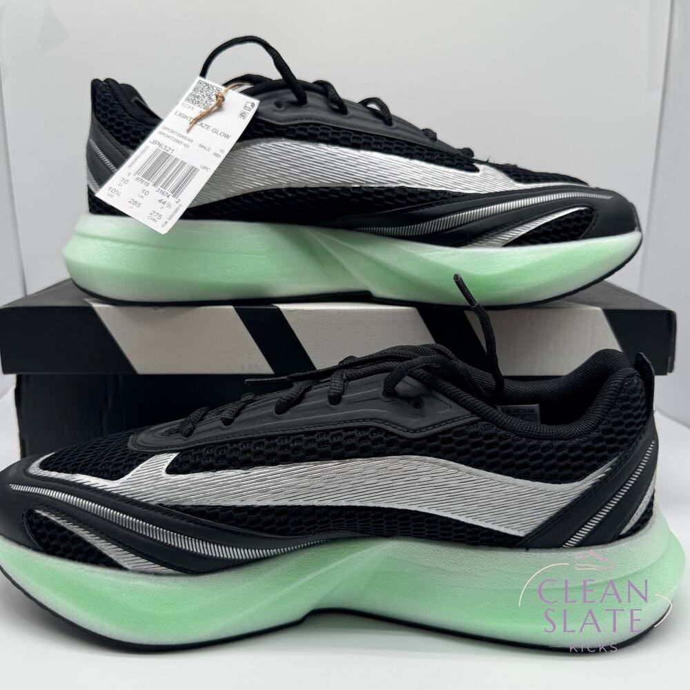 Adidas Lightblaze GLOW Black/Silver/Mint JP6321 Men 10.5 NIB/NWT
